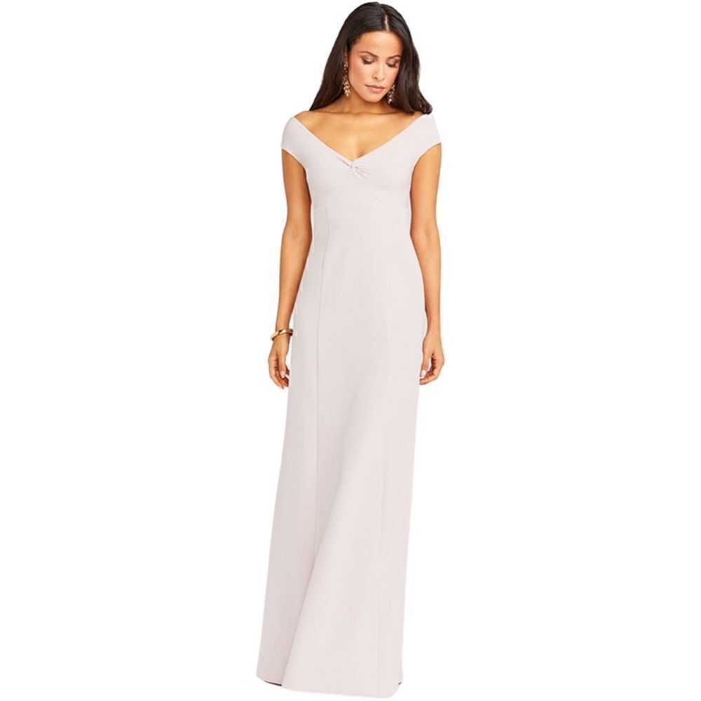 Show Me Your Mumu Zurich Knot Gown in Show Me the Ring Stretch Crepe, Small. NWT